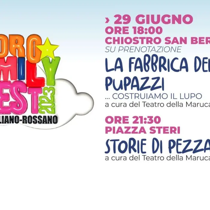 Coro Family Fest, un calendario inclusivo per bimbi e famiglie