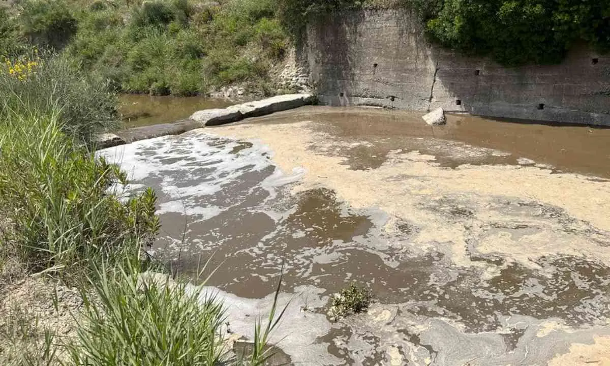 Scandalo a Scala Coeli, il percolato dalla discarica finisce nel torrente