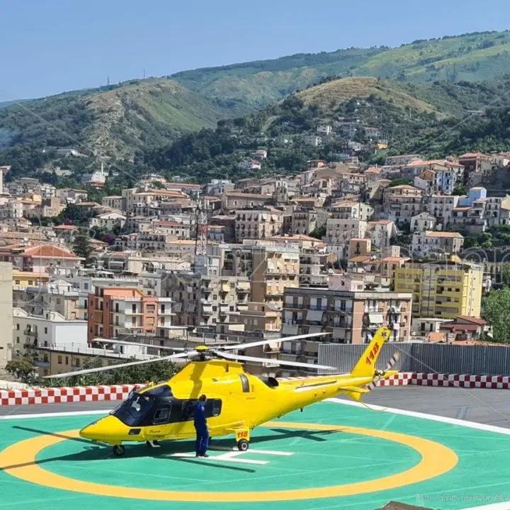 Paola, paziente trasferito d'urgenza a Roma per un trapianto di fegato