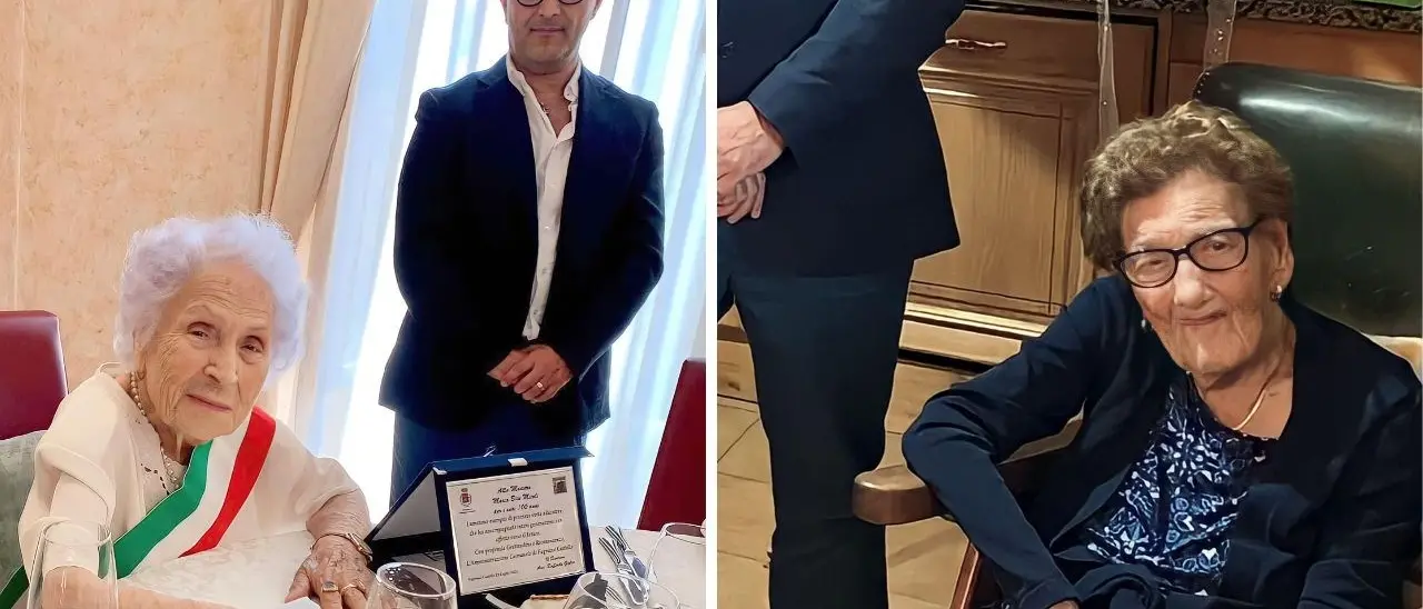 Fagnano, cento anni e non sentirli. Festa grande per Maria e Mafalda