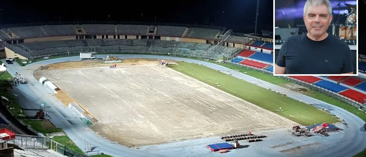 Cosenza e i live allo stadio. Il promoter Pegna: «Presto al lavoro per riaccendere le luci lì sul palco»