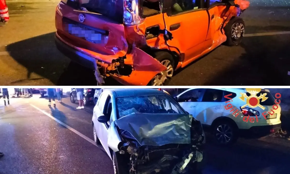 Scontro tra tre auto sulla Statale 106: cinque le persone ferite