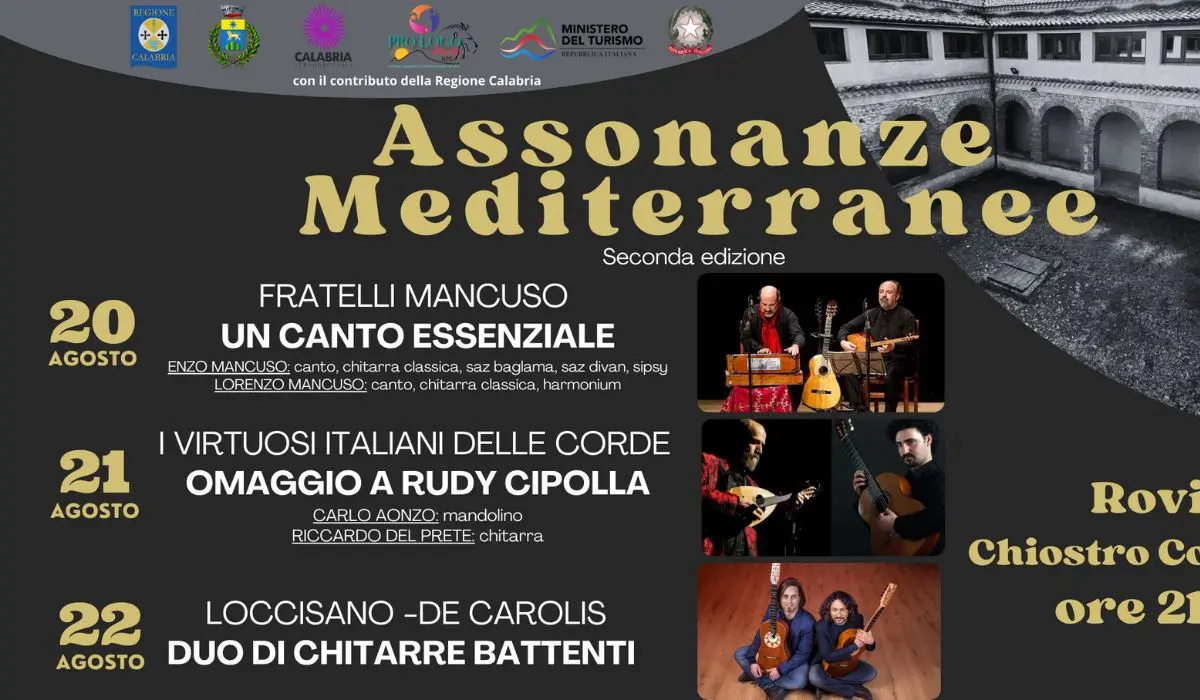 Assonanze Mediterranee a Rovito, tutto pronto per la seconda edizione