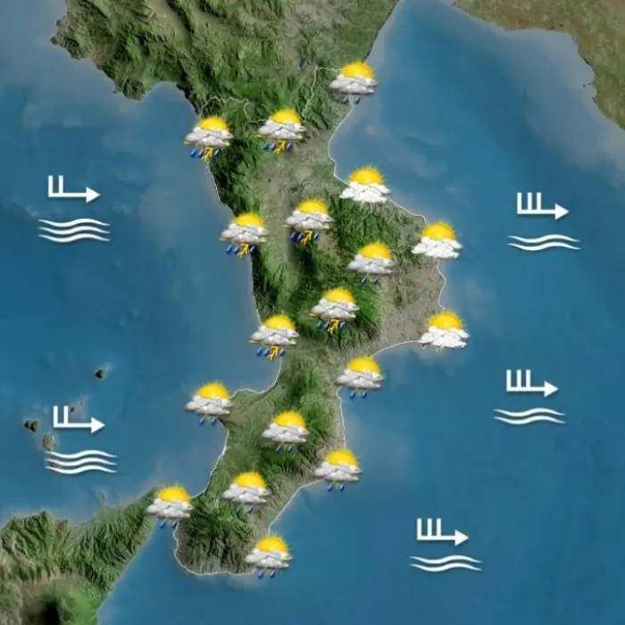 Cosenza, temporali e raffiche di vento anche in altre zone della Calabria