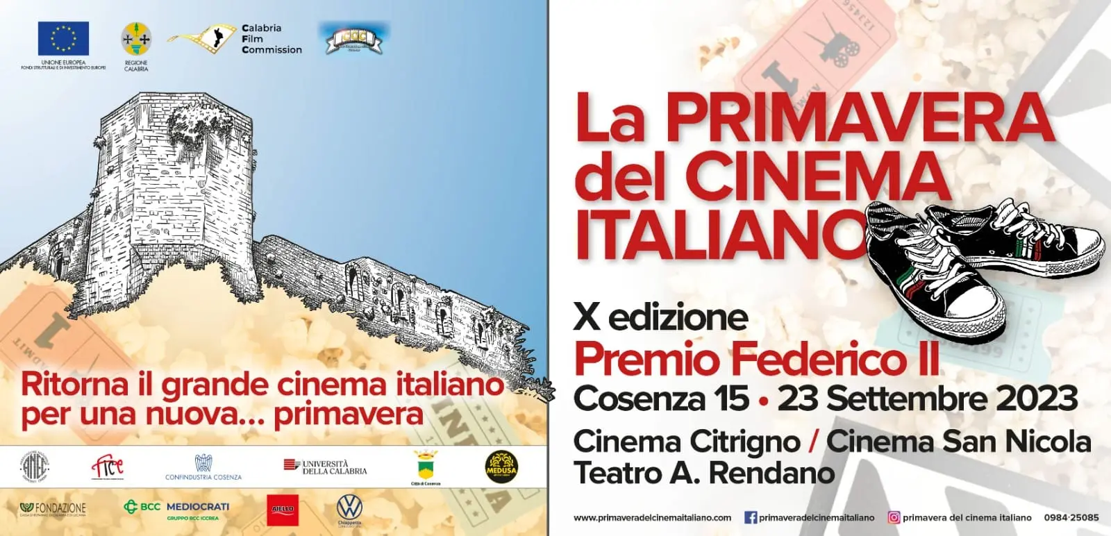 Primavera del cinema, mercoledì la conferenza stampa di presentazione