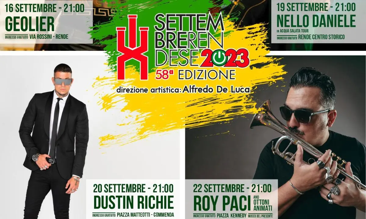 Settembre Rendese, ecco tutti gli eventi in programma