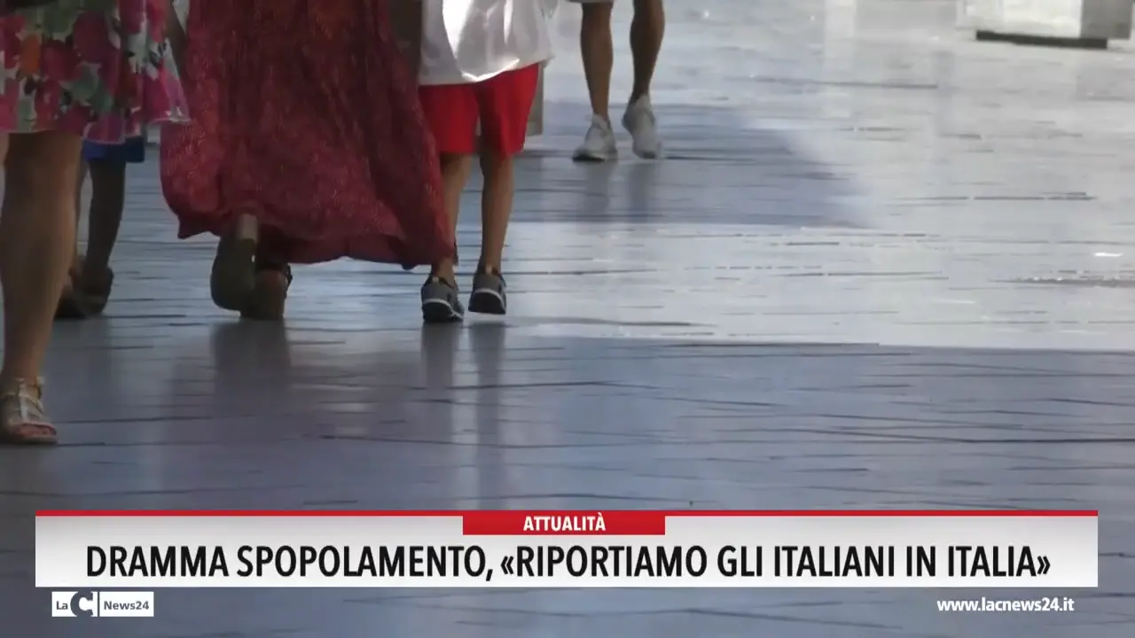 Dramma spopolamento, «riportiamo gli italiani in Italia»