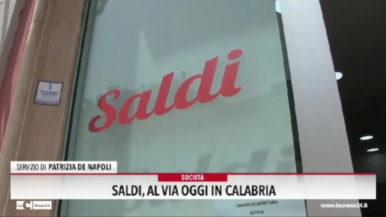 Saldi, al via oggi in Calabria