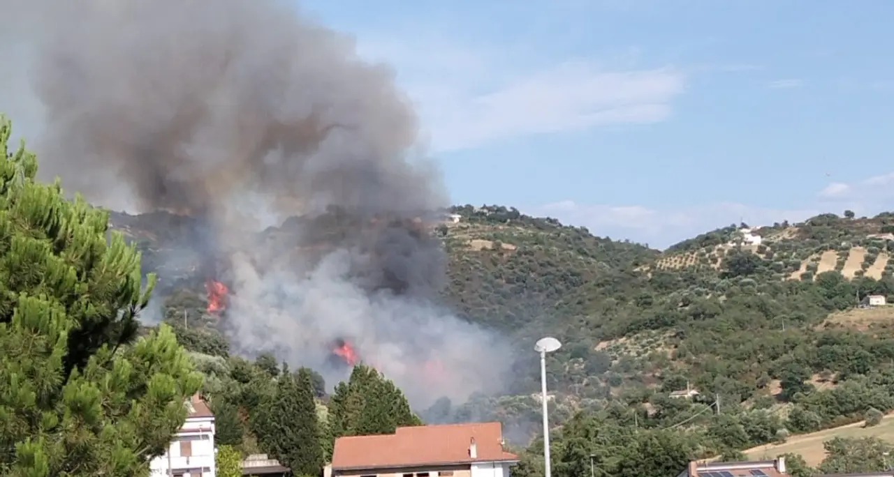 Domenica di fuoco a Bisignano:\u00A0una giornata di incendi attraversa valli e zone montuose\u00A0\n