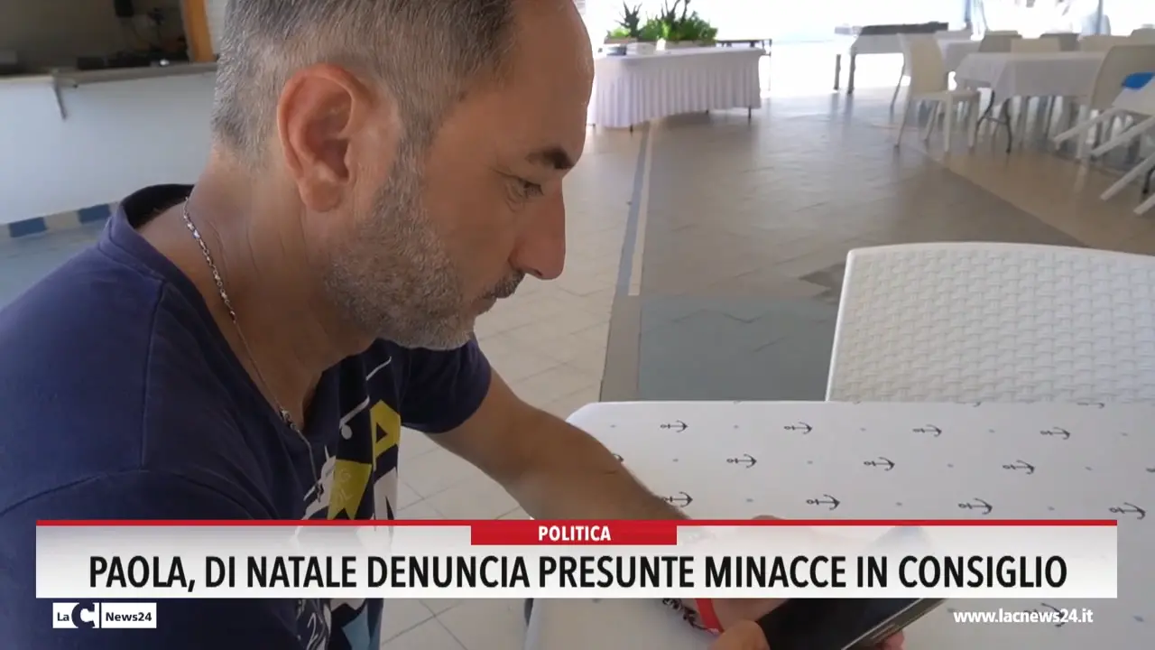Paola, Di Natale denuncia presunte minacce in Consiglio