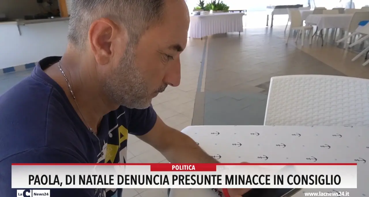 Paola, Di Natale denuncia presunte minacce in Consiglio