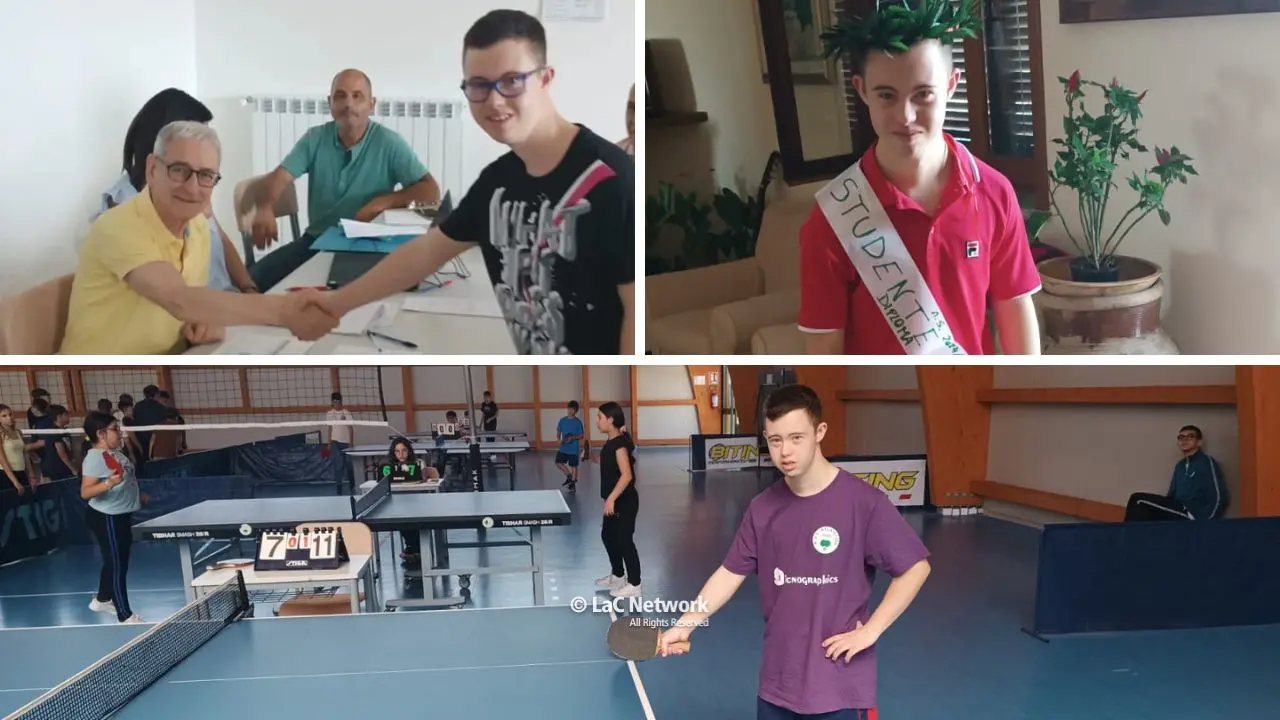 La maturità e i successi nello sport, per\u00A0Lorenzo la sindrome di Down non è un limite: «Mai fermarsi all’etichetta»\n
