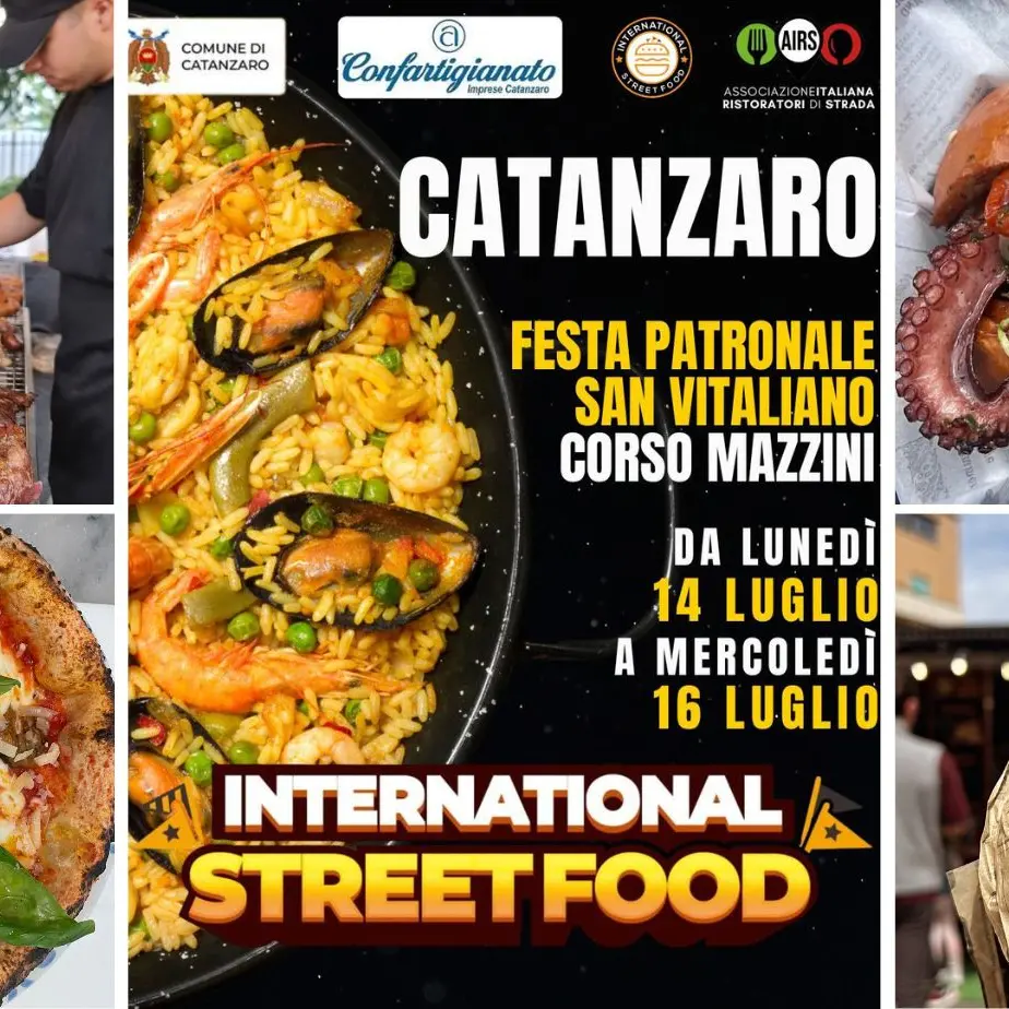 Viaggio tra i sapori del mondo: a\u00A0Catanzaro la 72esima\u00A0tappa dell’International Street Food\n