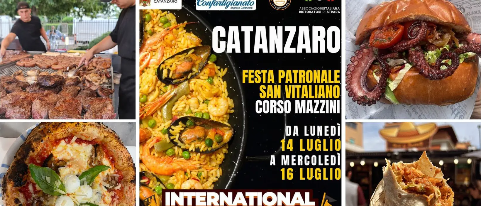 Viaggio tra i sapori del mondo: a\u00A0Catanzaro la 72esima\u00A0tappa dell’International Street Food\n