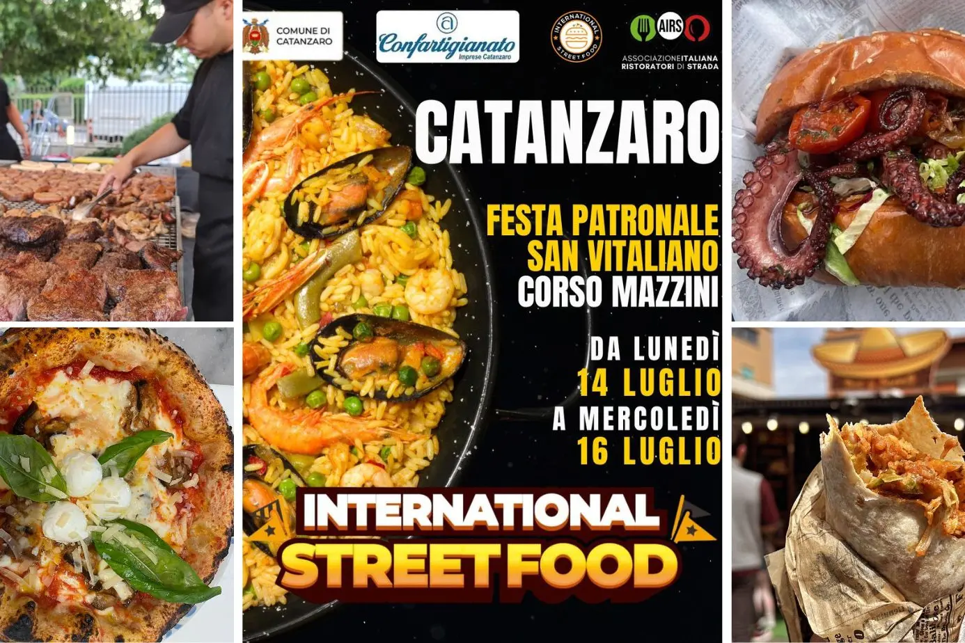 Viaggio tra i sapori del mondo: a\u00A0Catanzaro la 72esima\u00A0tappa dell’International Street Food\n