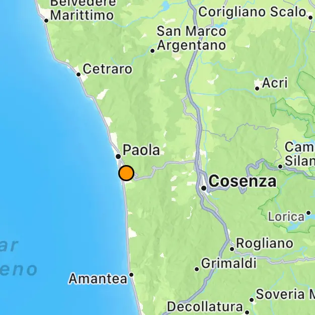 Terremoto nel Cosentino. Scossa a San Lucido nella notte
