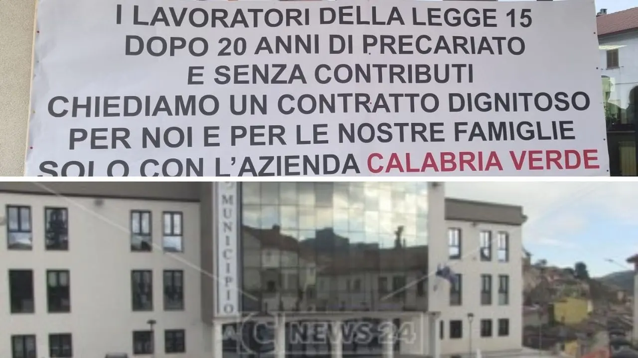 San Giovanni in Fiore, protestano gli operatori della Legge 15: «La Regione ci ascolti»