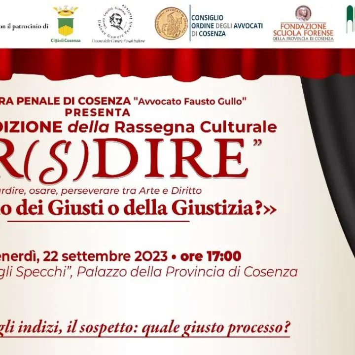 Prove, indizi e sospetto: quale giusto processo? Convegno oggi a Cosenza