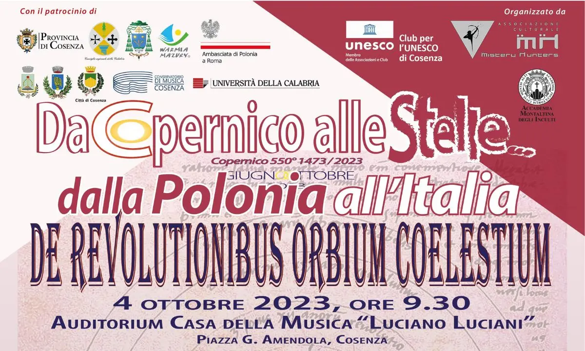 Visita a Cosenza dell’ambasciatrice Anders per conclusione del programma di “Da Copernico alle stelle …”