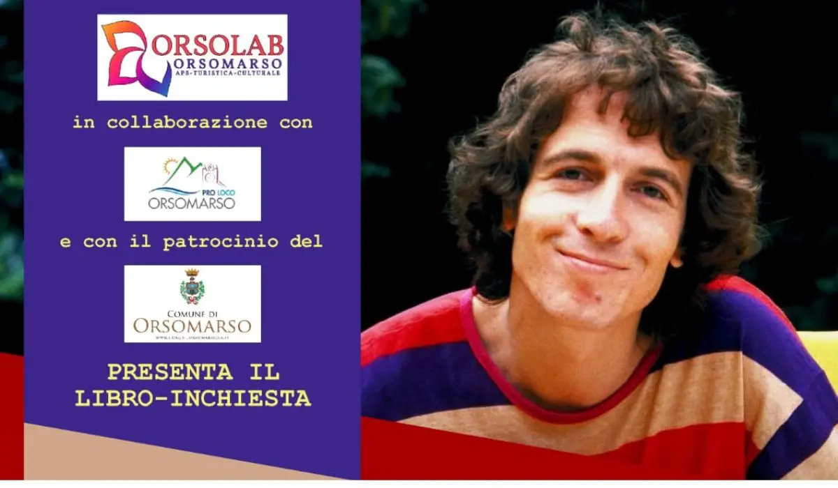 Orsomarso, sabato 30 settembre la presentazione del libro \"Chi ha Ucciso Rino Gaetano?\"