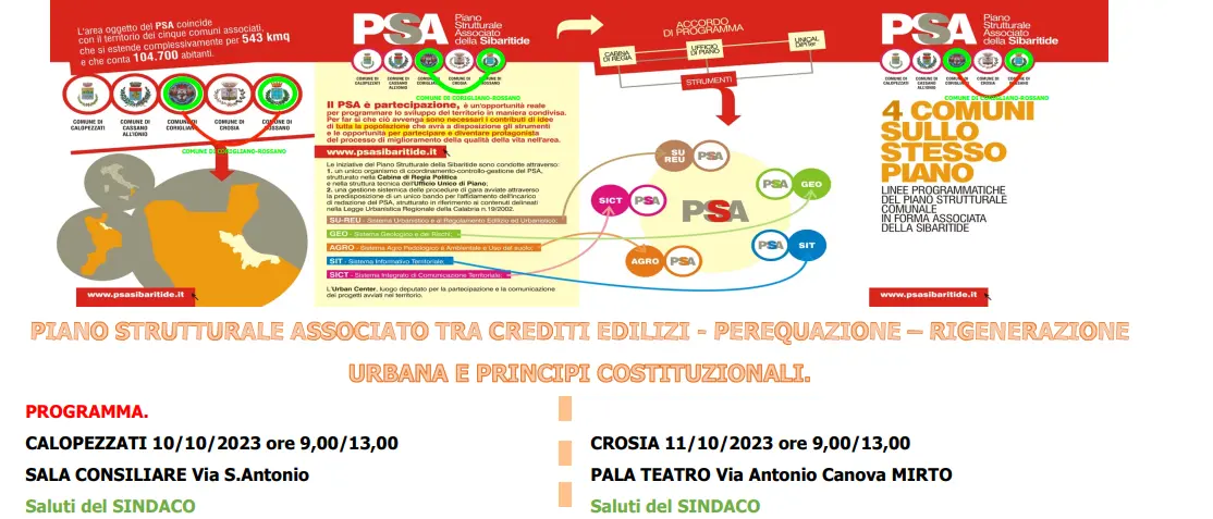 Psa della Sibaritide, ancora attriti tra comuni. Novello: «Seminari formativi? Non siamo stati coinvolti»