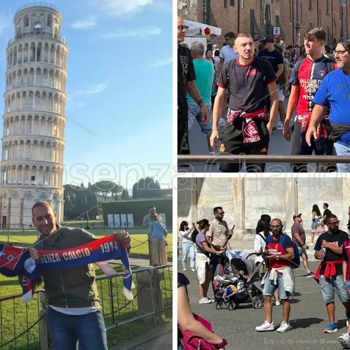 Pisa invasa dai tifosi del Cosenza: tutti pronti a sostenere i Lupi di Caserta