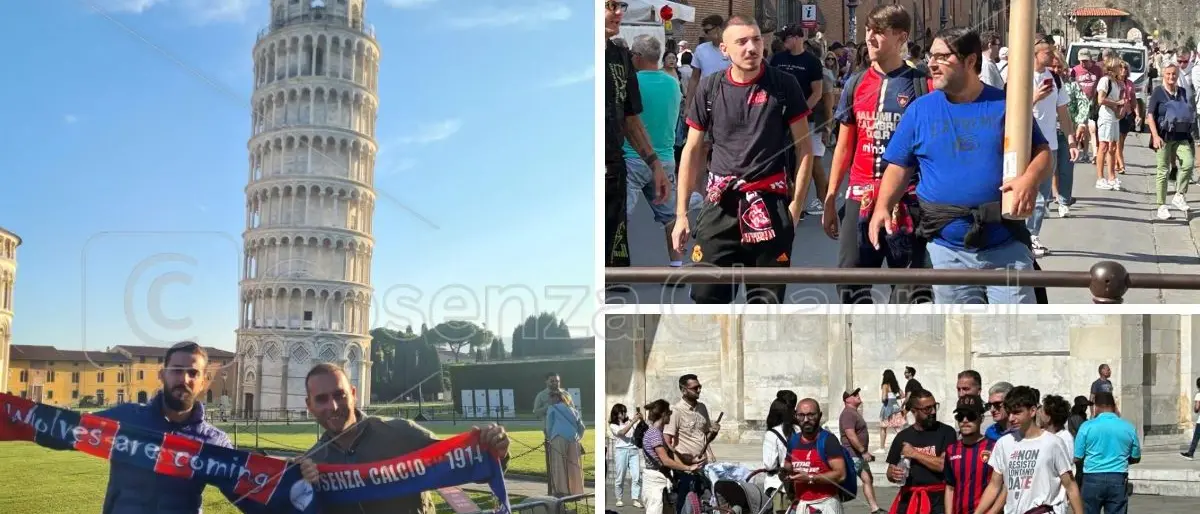 Pisa invasa dai tifosi del Cosenza: tutti pronti a sostenere i Lupi di Caserta