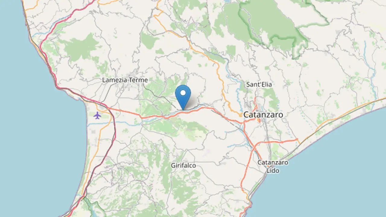 Terremoto in provincia di Catanzaro. La scossa è di 3.2, epicentro ad Amato