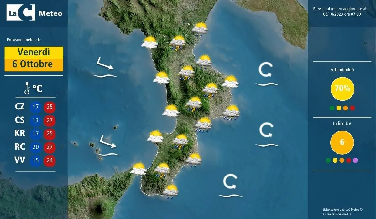 Calabria, temporali su Sila e Pollino: le previsioni meteo