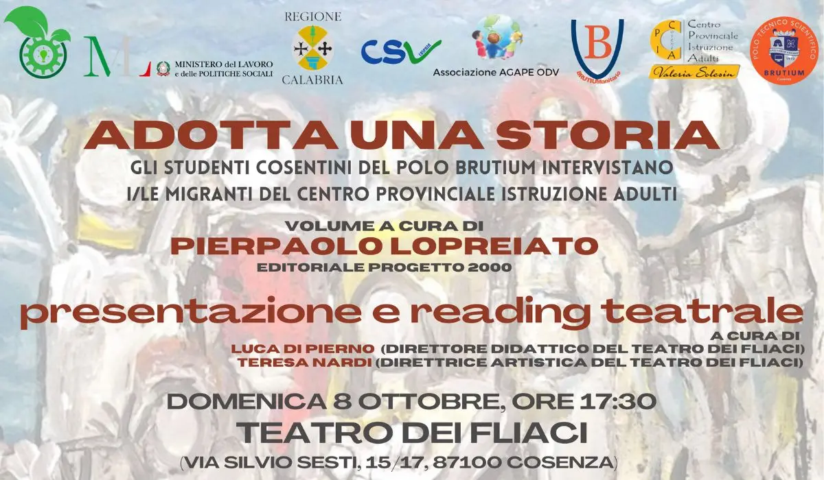 A Cosenza la presentazione del libro \"Adotta una storia\"