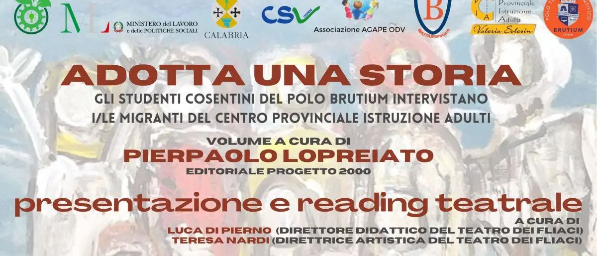 A Cosenza la presentazione del libro \"Adotta una storia\"