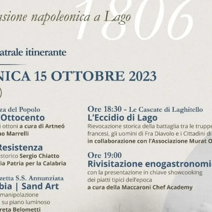 \"1806, Invasione napoleonica a Lago”, ecco una rievocazione storica itinerante
