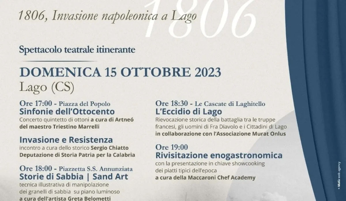 \"1806, Invasione napoleonica a Lago”, ecco una rievocazione storica itinerante