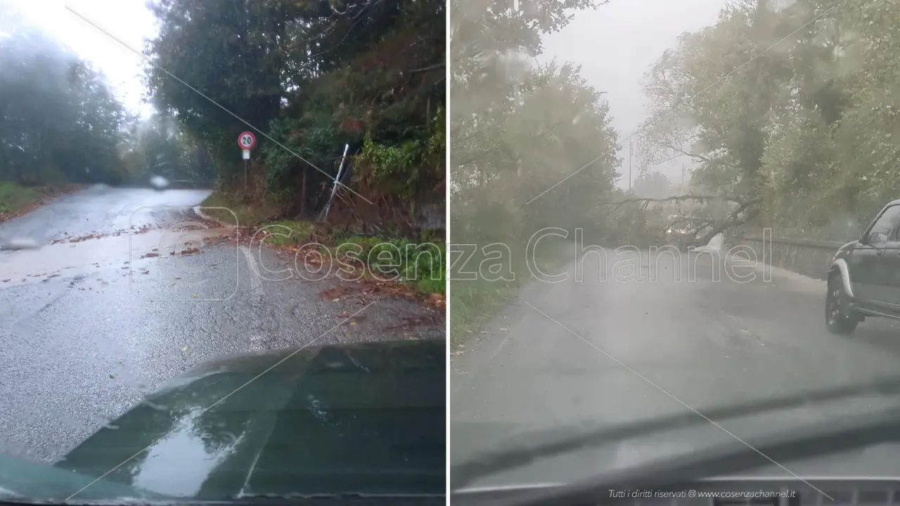 «Fagnano Castello, impossibile circolare in auto. Strade come fiumi e nessuna manutenzione»