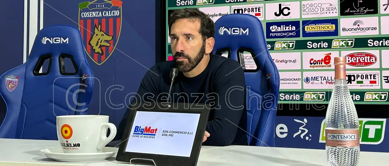 Caserta: «Il Cosenza può fare di più, ma non sta facendo per nulla male»