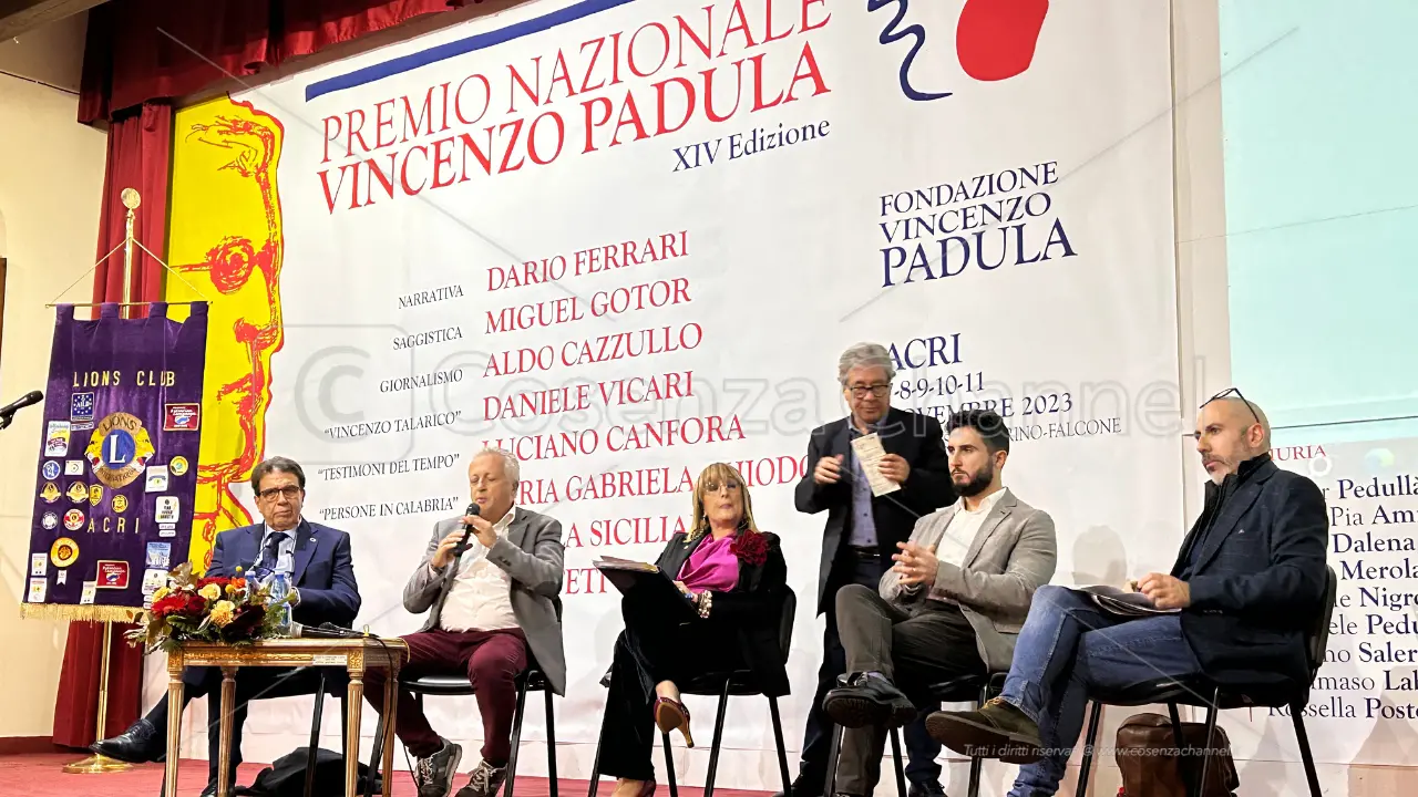 Acri, al via la 14esima edizione del Premio nazionale Vincenzo Padula