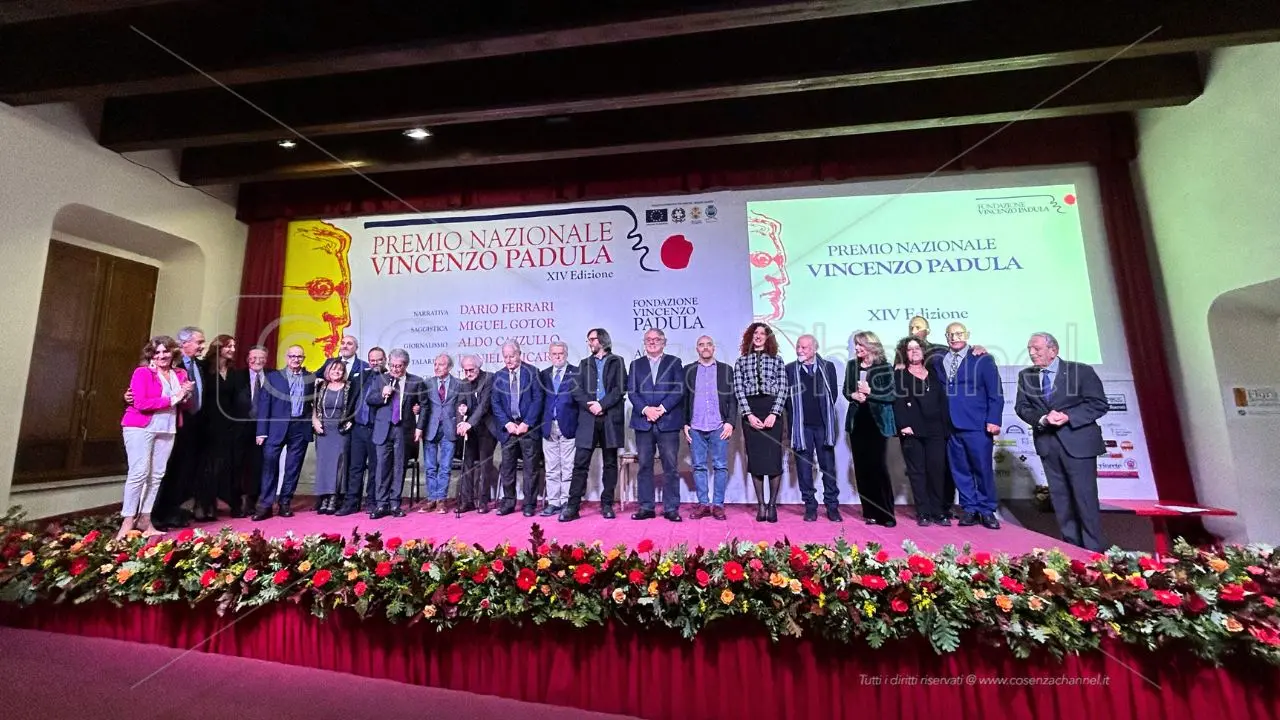 Acri, si chiude con successo il premio nazionale Vincenzo Padula: i riconoscimenti