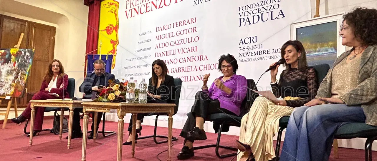 Acri, donne protagoniste al Premio Padula: presentato il romanzo di Nuccia Benvenuto