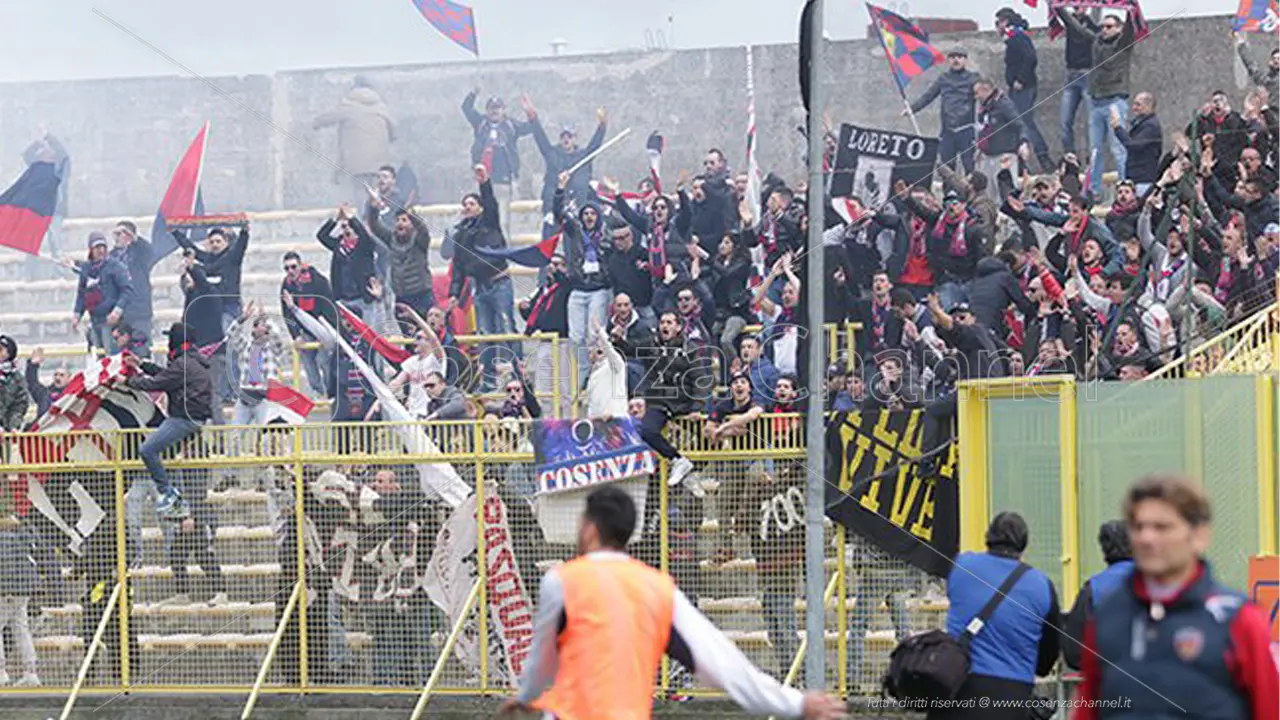 Catanzaro-Cosenza, le restrizioni per il settore ospiti del Ceravolo