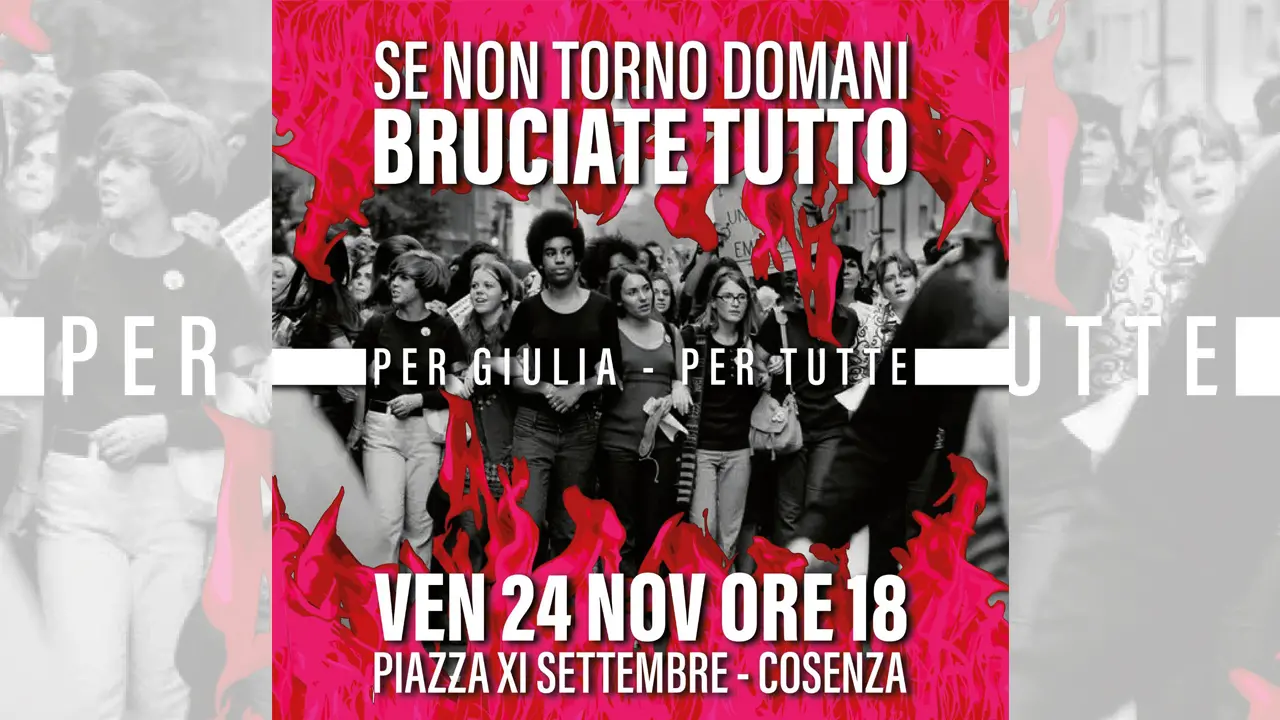 Cosenza venerdì in piazza per Giulia Cecchettin