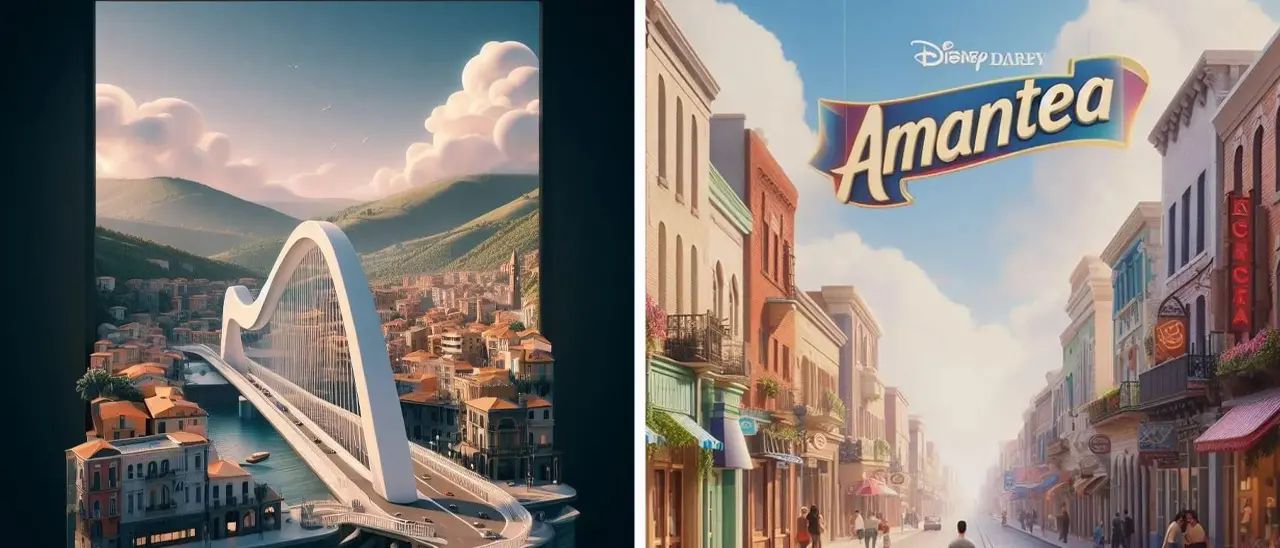 Cosenza e la Calabria come in un film Disney. L’esperimento (con l’Ai) di due creativi | FOTOGALLERY