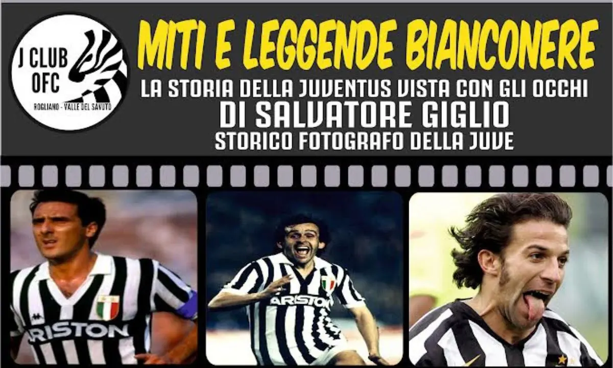 Rogliano, scatti d'autore per raccontare 45 anni di storia della Juventus
