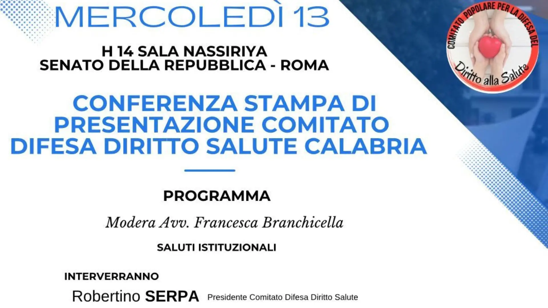 Nasce il comitato regionale di cittadini per la tutela della salute
