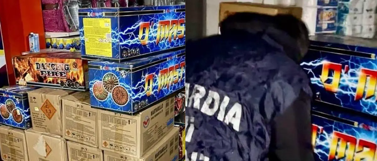 Corigliano Rossano, sequestrati 140mila fuochi d’artificio illegali. Un arresto