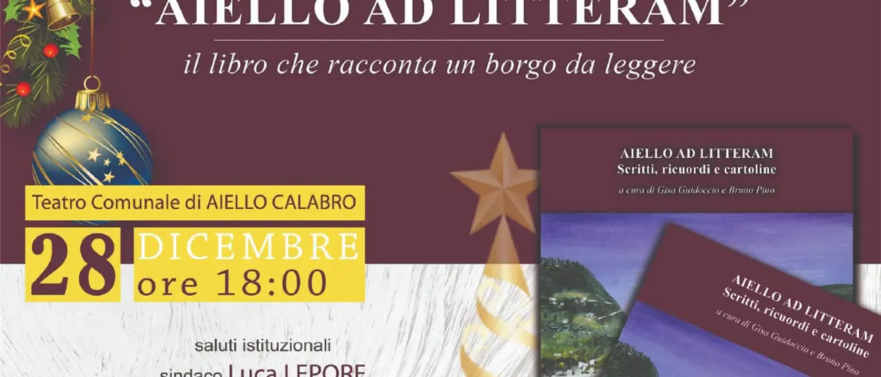 Stasera alle 18 la presentazione del libro \"Aiello ad litteram\"