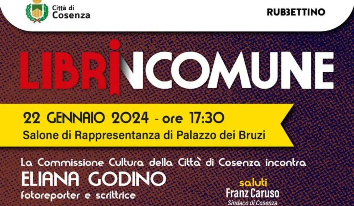 Librincomune, a Cosenza la presentazione del libro “Ritratti del Sud”