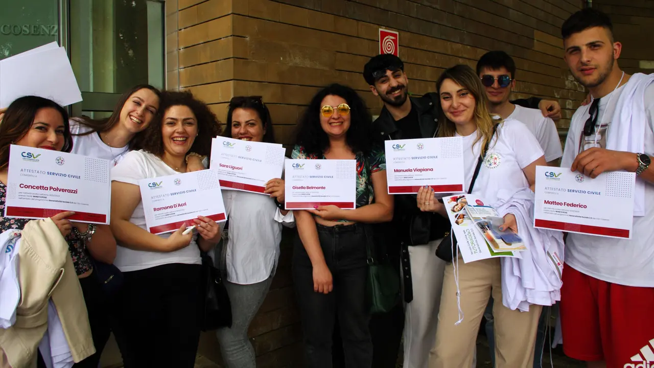 Il CSV Cosenza mette a disposizione 471 posti in 121 sedi di accoglienza di 97 enti