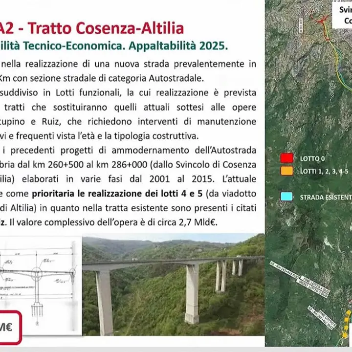 Autostrada, in arrivo un tratto nuovo di zecca per Cosenza-Altilia