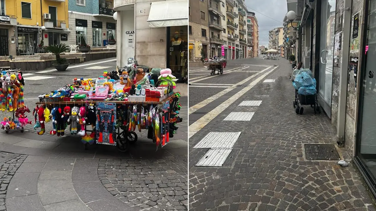 Cosenza, la Lega contro i venditori abusivi a Corso Mazzini: «Concorrenza sleale»