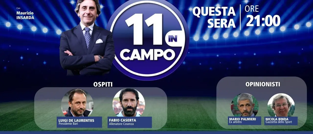Cosenza calcio, Fabio Caserta ospite stasera di \"11 in campo\" su LaC Tv